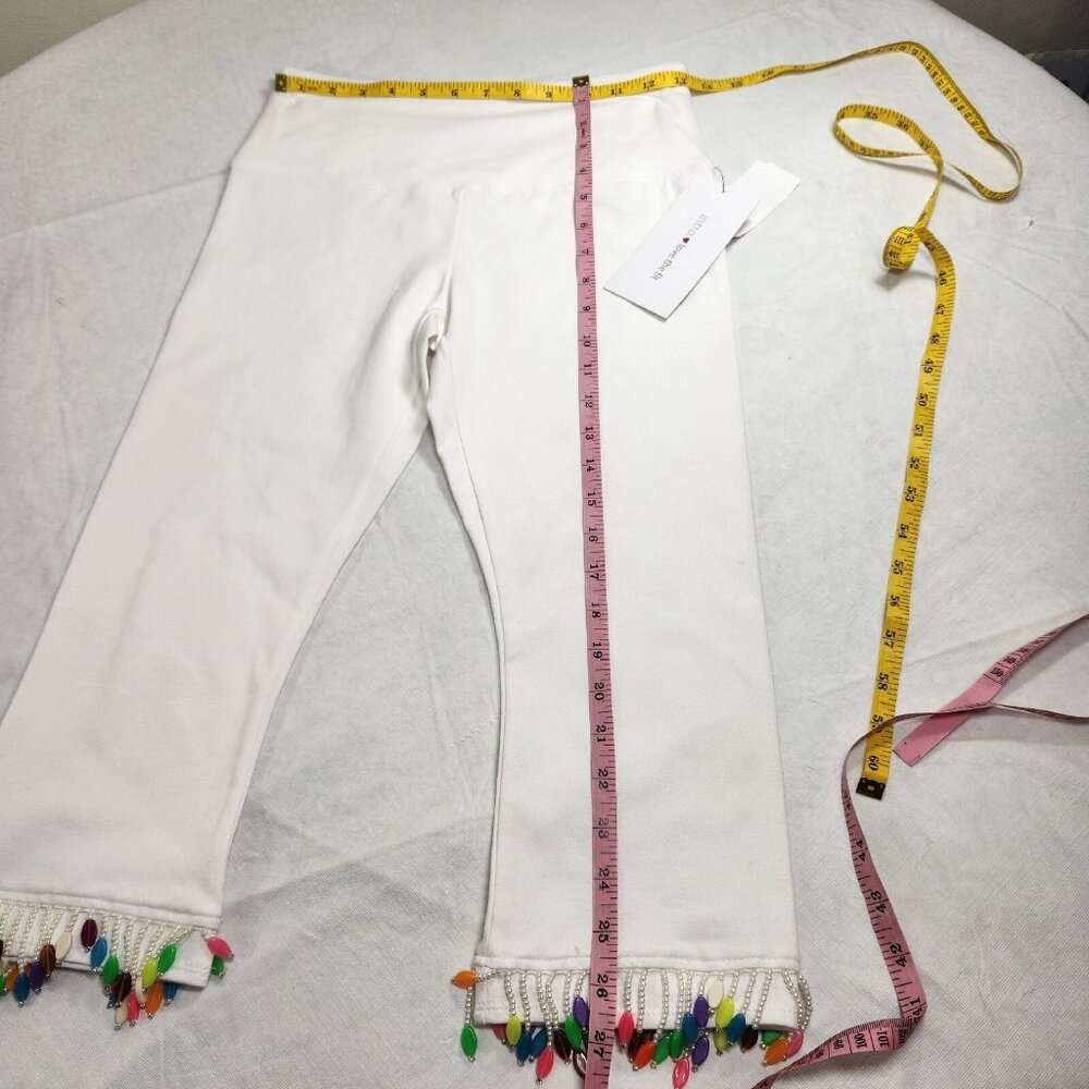 Intro Love The Fit Womens Size S P Capri Leggings  White pull on Stretch --19 - Picture 8 of 9